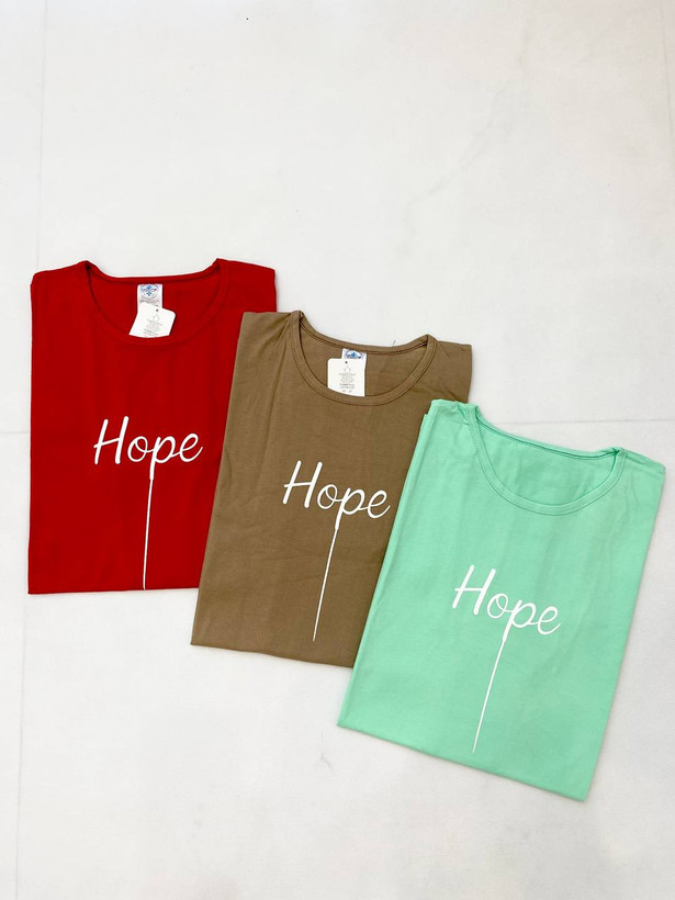 تیشرت زنانه سایز بزرگ 5XL باکسی hope + خرید قسطی